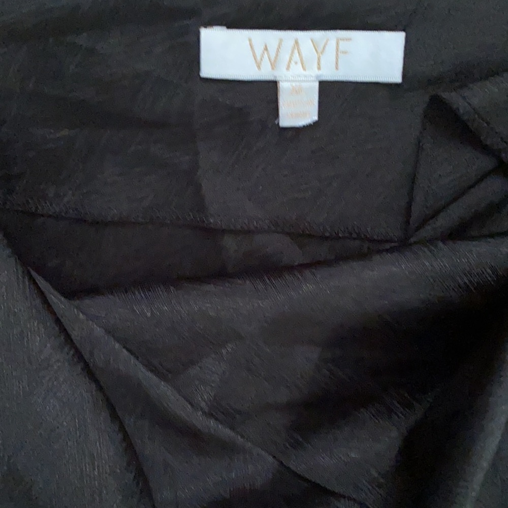 WAYF Giselle cowl neck black satin bodysuit/XL - Picture 8 of 9